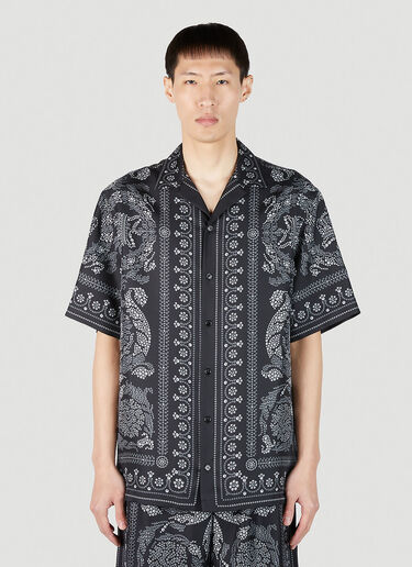 Versace Baroque Silk Shirt Black ver0151011