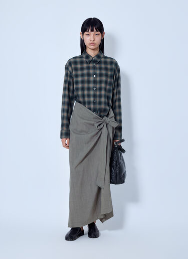 Our Legacy Twisted Shirt Dress Grey our0265022