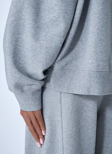 GANNI Half-Zip Sweatshirt Grey gan0263013