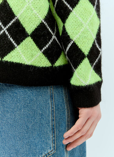 Awake NY Argyle Sweater Green awk0154006