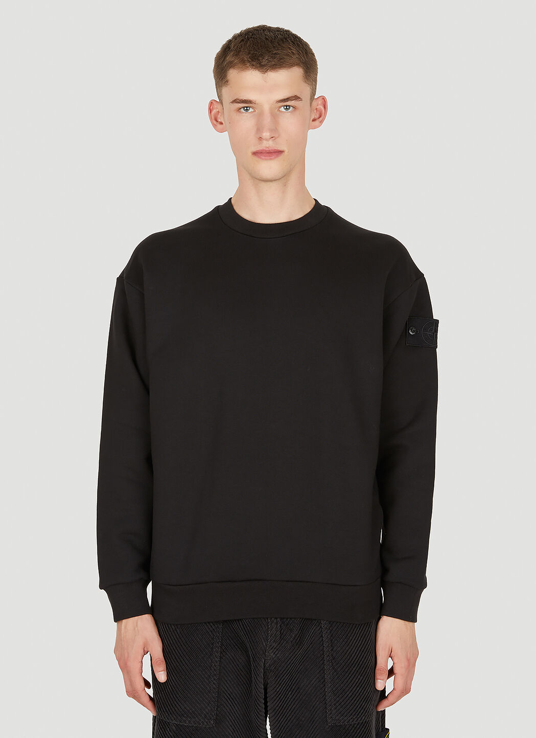 Stone Island Compass Patch Sweatshirt in Black LN CC
