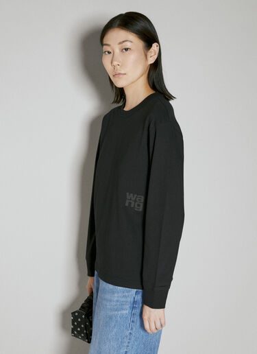 Alexander Wang エッセンシャル・ロングスリーブTシャツ ブラック awg0253017