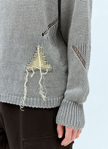 Hemp And Cotton Sweater ROA Hemp And Cotton Sweater Grey roa0156011