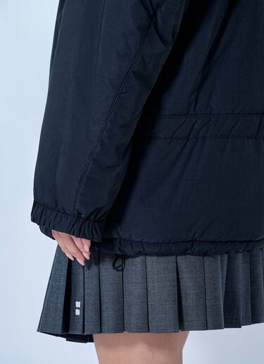 LN-CC® - Miu Miu: Pongé Down Jacket - Black Miu Miu Pongé Down Jacket Black miu0266024