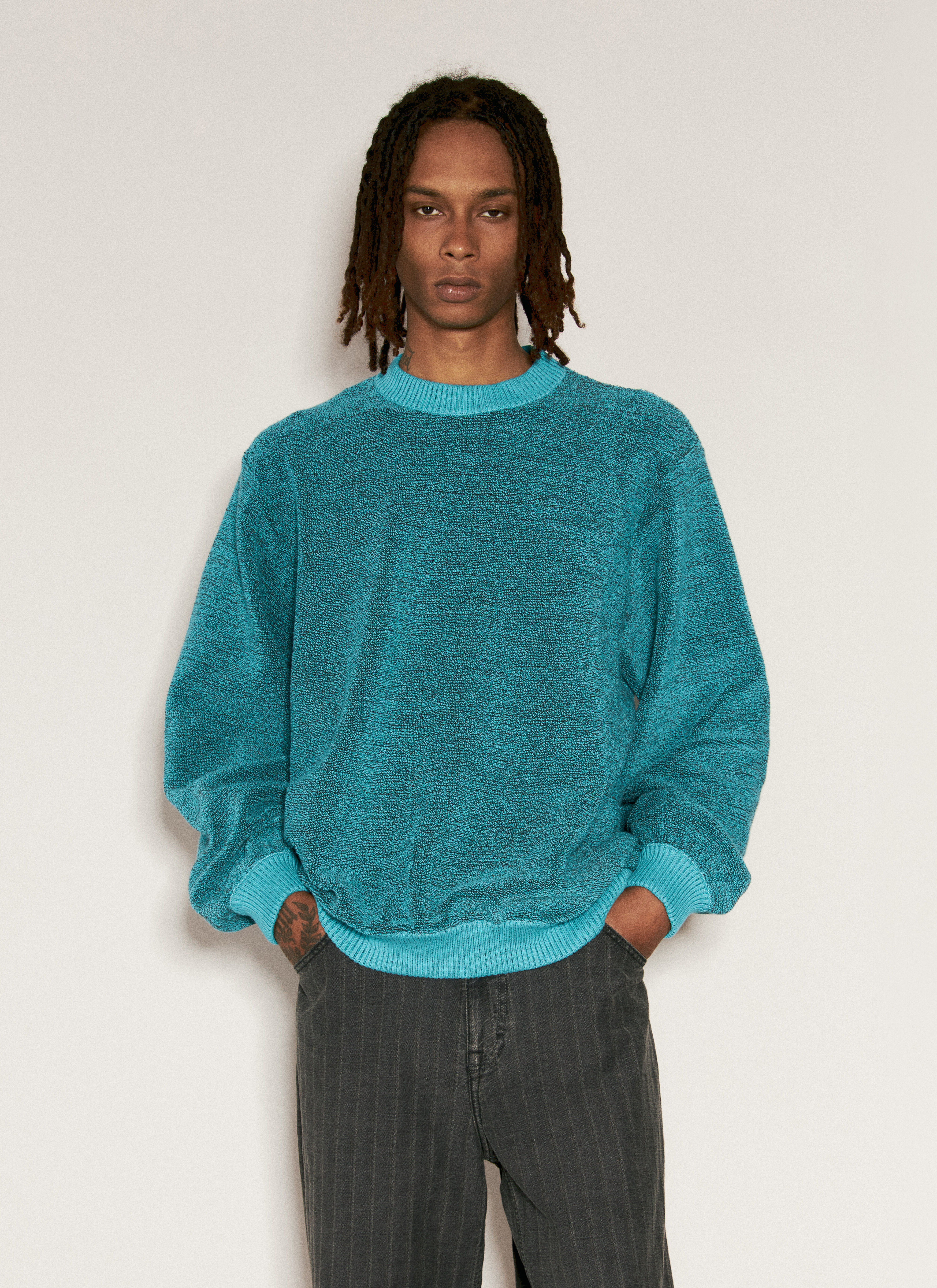 Y/PROJECT Towel Sweater Blue ypr0156006