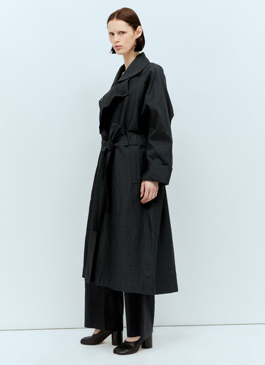 Issey Miyake Shaped Membrane Coat Black ism0256001