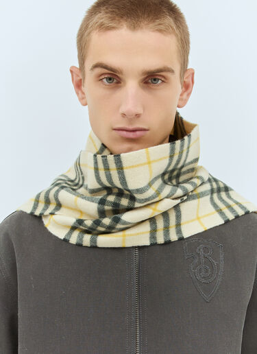 Burberry Narrow Check Cashmere Scarf Beige bur0358001