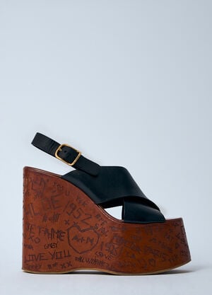 Chloé Maxime Wedge Sandal Black chl0257042