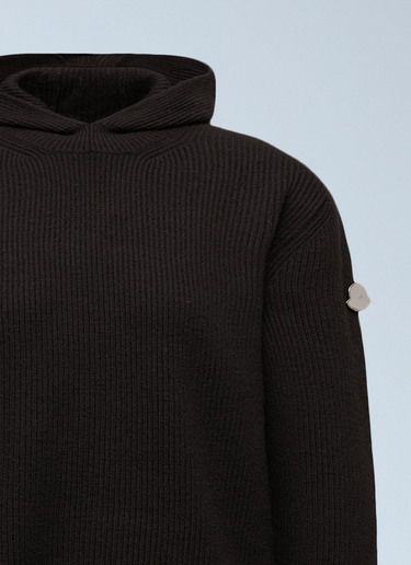 Felted Wool Hooded Sweater Moncler + Jil Sander Felted Wool Hooded Sweater Black mjl0162006