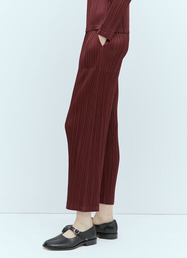 Pleats Please Issey Miyake MONTHLY COLOR OCTOBER：プリーツパンツ バーガンディ plp0255002