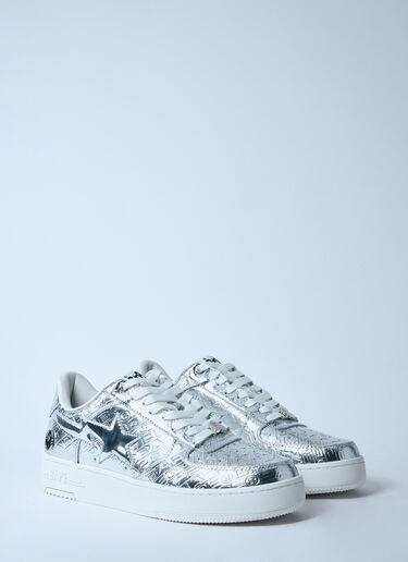 A BATHING APE® Bape Sta #5 Sneakers Silver aba0159002