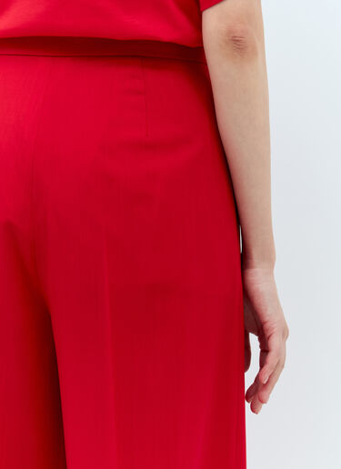 Max Mara 羊毛阔腿裤  红色 max0257032