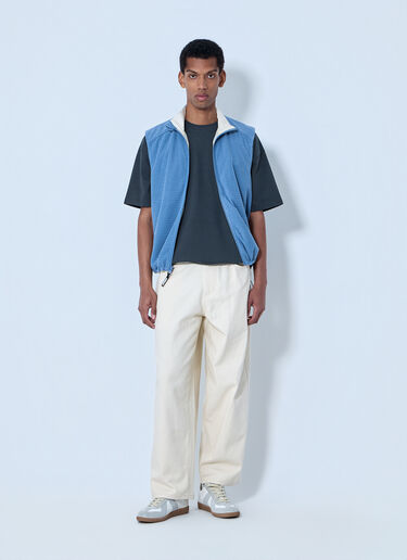 Metalwood Quilted Zip-Up Vest White met0164001