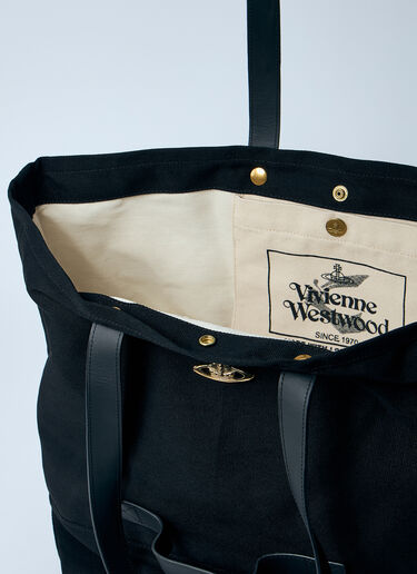 Vivienne Westwood Utility Shopper Tote Bag Black vvw0259026