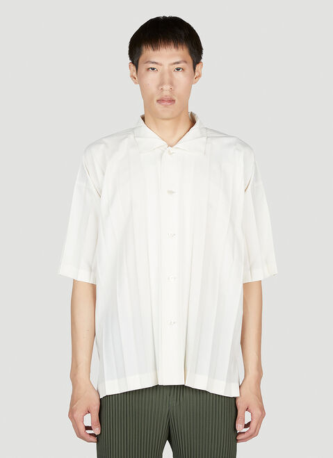 Homme Plissé Issey Miyake Pleated Shirt Black hmp0153001