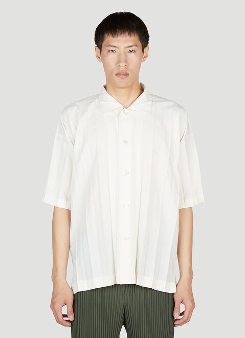 Homme Plissé Issey Miyake Pleated Shirt Brown hmp0154001