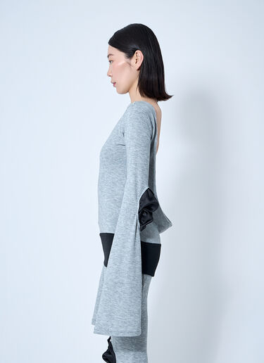 Sia Arnika Open-Rear Knit Top Grey sia0260008