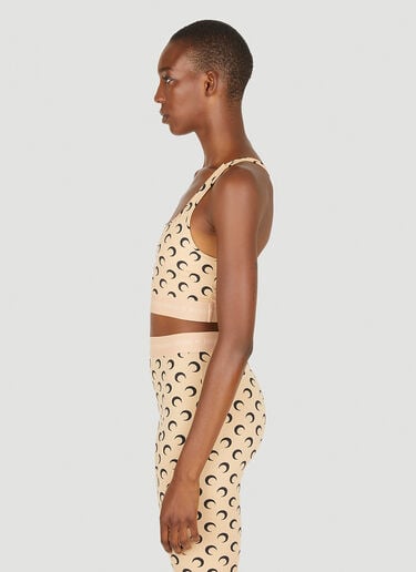 All Over Moon Cropped Top Marine Serre All Over Moon Cropped Top Beige mrs0252030