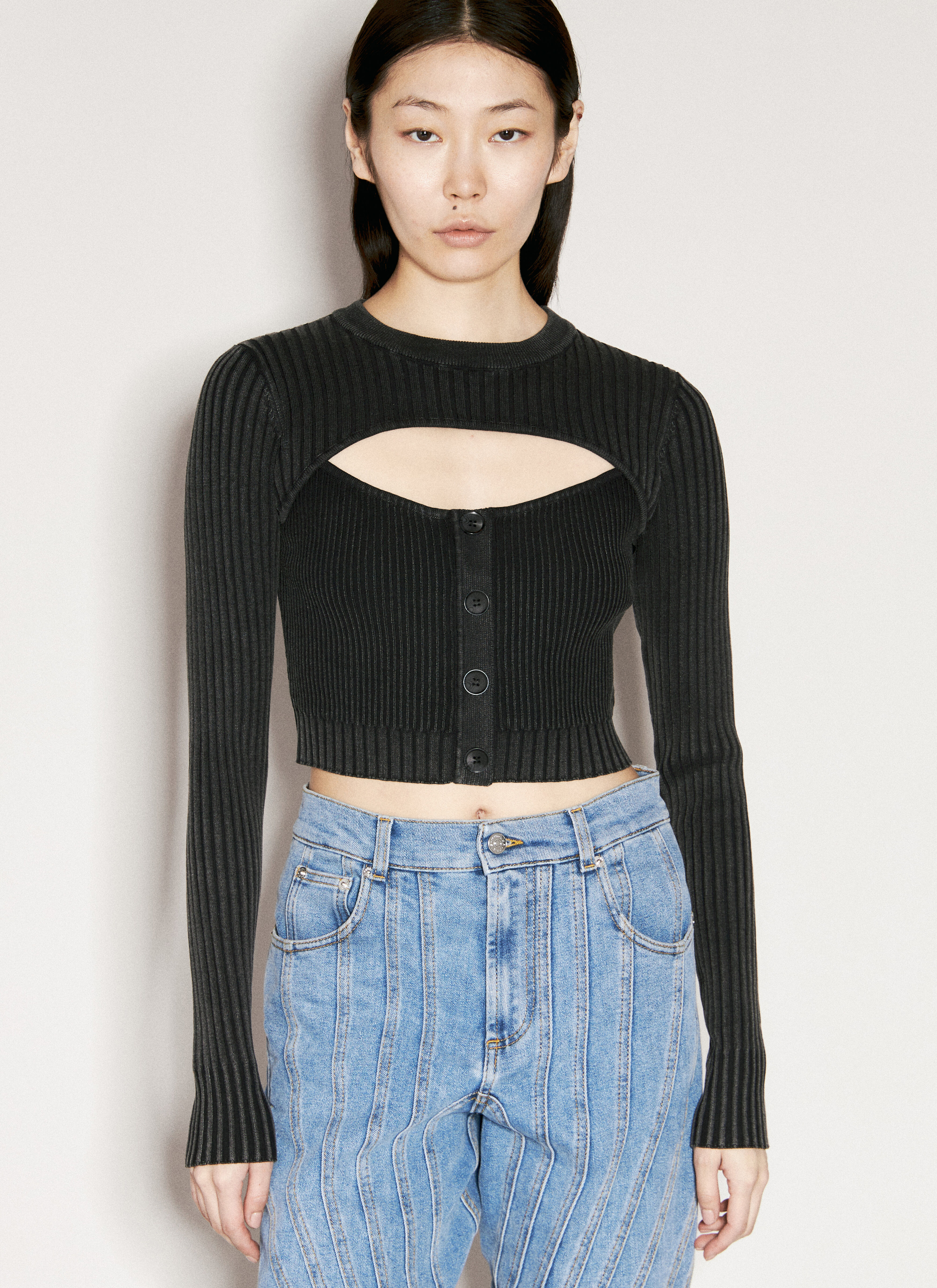 Guess USA Women s Layered Long Sleeve Top in Black LN CC