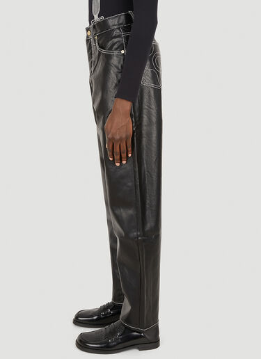 Eytys Benz Vegan Leather Pants Black eyt0349009