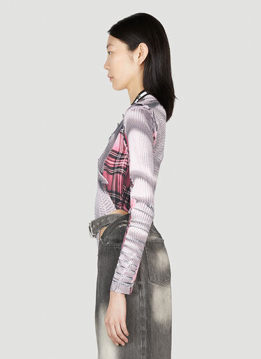Trompe L'Oeil Cardigan Bodysuit Y/Project x Jean Paul Gaultier Trompe L'Oeil Cardigan Bodysuit Grey jpg0252008