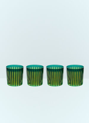 L'Objet Set Of Four Prism Cocktail Glasses Gold wps0644163