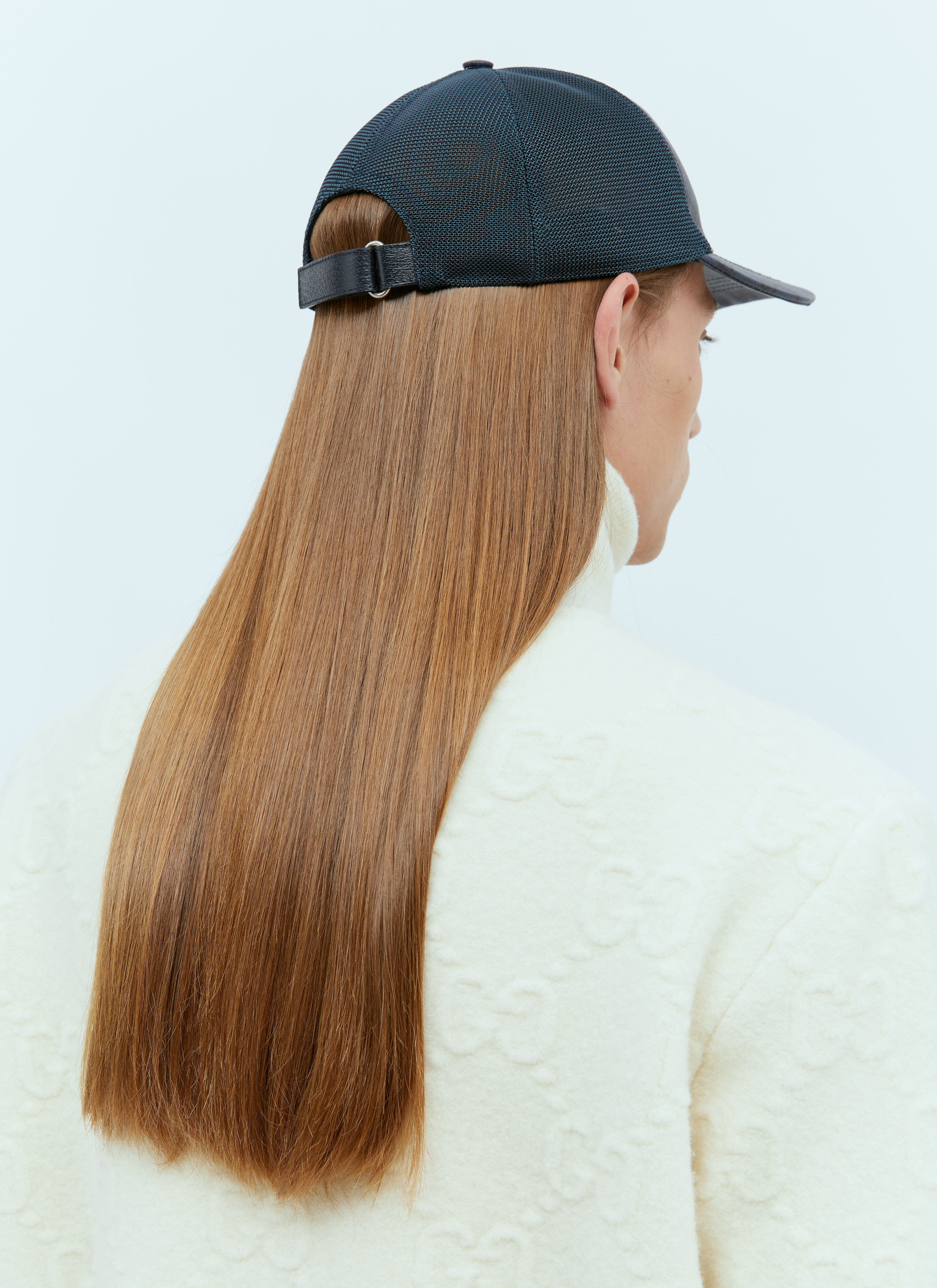 Gucci Men s GG Supreme Baseball Cap in Navy LN CC