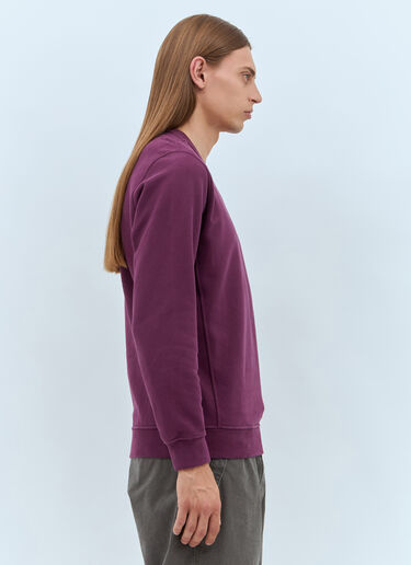 Ribbed Sides Sweatshirt Stone Island Ribbed Sides Sweatshirt Purple sto0158047