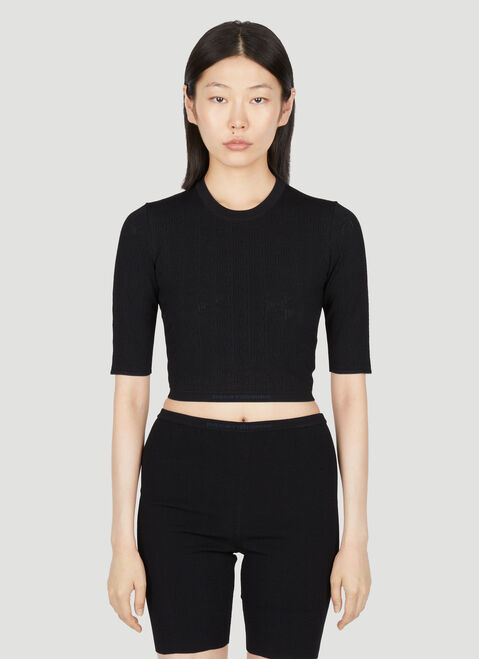 Balenciaga Embroidered Logo T-Shirt Black bal0253031