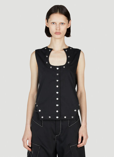 Kiko Kostadinov Aine Gilet Jacket 블랙 kko0252014