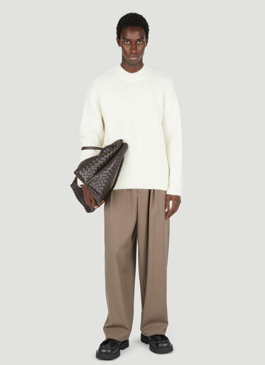 Jacquemus Le Maille Pavane Knit Sweater Beige jac0354001