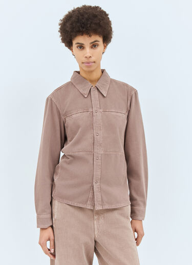 Lemaire Fitted Denim Shirt Pink lem0258014