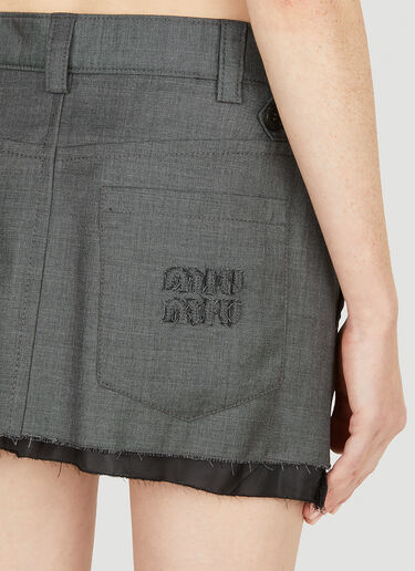 Miu Miu Grisaille Skirt Grey miu0251005