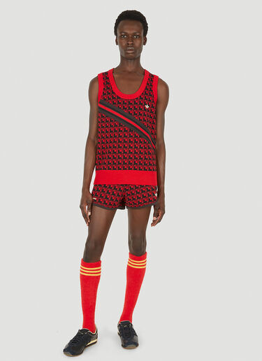 adidas by Wales Bonner Graphic Jacquard Sleeveless Sweater Red awb0348004