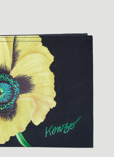 Kenzo Poppy Large Clutch Bag Navy knz0250050