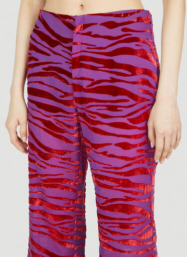 Gucci Animalier Velvet Pants Purple guc0252068