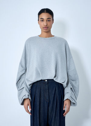 Dries Van Noten Oversized Crewneck Sweater Grey dvn0263003