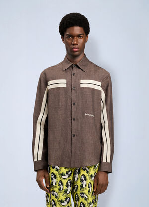 Palm Angels Classic Logo Trackshirt Brown pma0164164