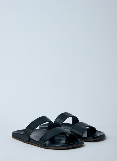 The Row Hugh Sandals Black row0260024