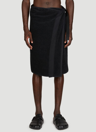 Balenciaga Towel Skirt Black bal0355001