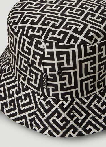 Monogram Bucket Hat Balmain Monogram Bucket Hat Black bln0151054