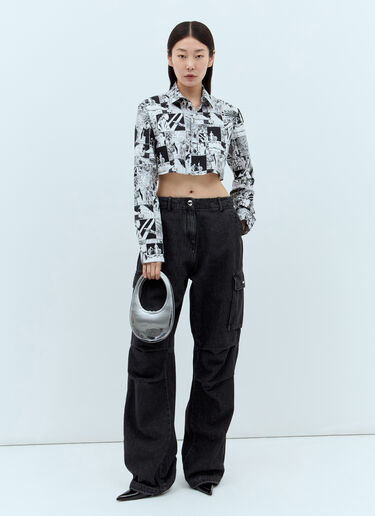 Coperni 迷你 Swipe 手袋  银色 cpn0255008