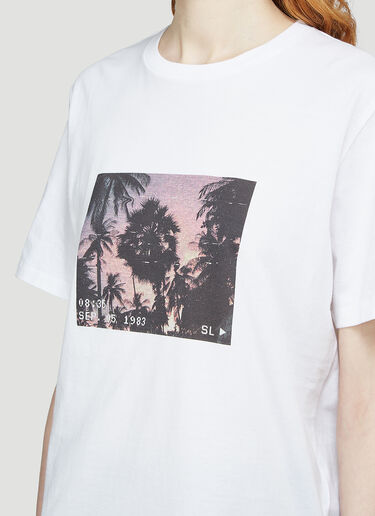 Saint Laurent Graphic T-Shirt White sla0243010