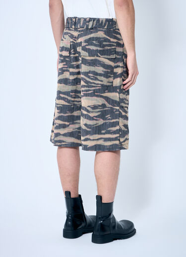 Jil Sander Belted Camo Shorts Brown jil0159005