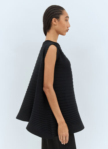 Pleats Please Issey Miyake Bounce Knit Top Black plp0258015