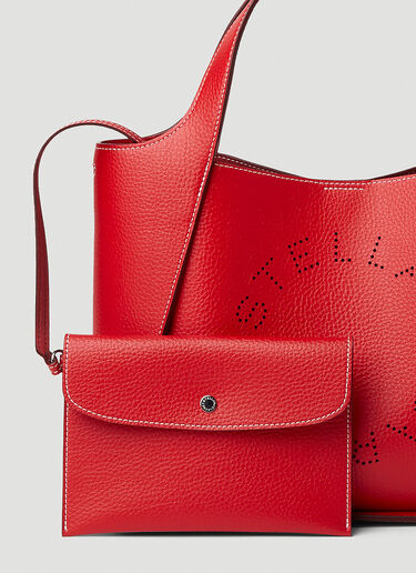 Stella McCartney Circle Logo Tote Bag Red stm0251032