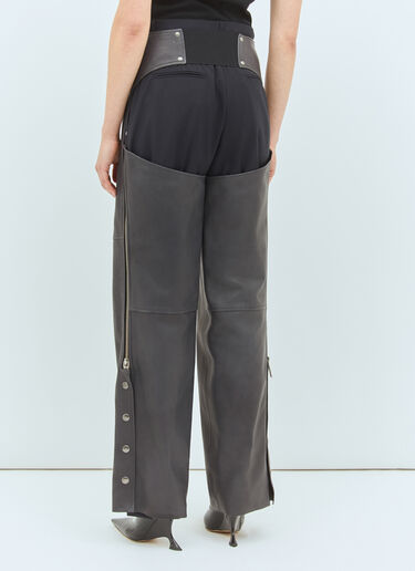 Sportmax Nappa Leather Chaps Brown spx0258014