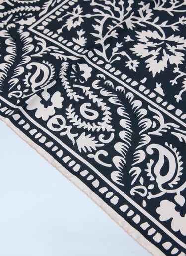 Patterned Bandana Scarf TOTEME Patterned Bandana Scarf Black tot0264029