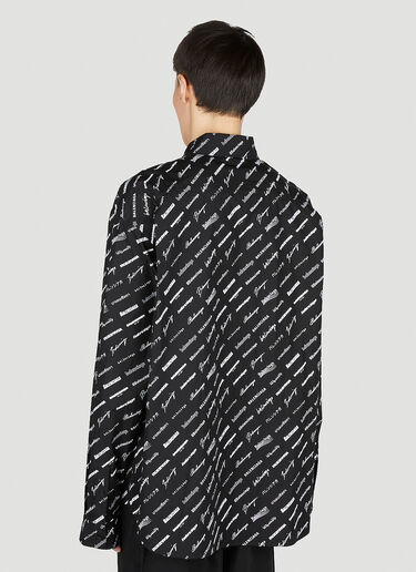 Balenciaga 徽标印花衬衫 黑色 bal0151001