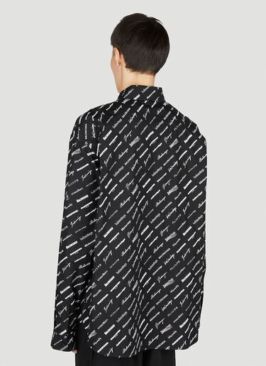 Balenciaga Logo Print Shirt Black bal0151001
